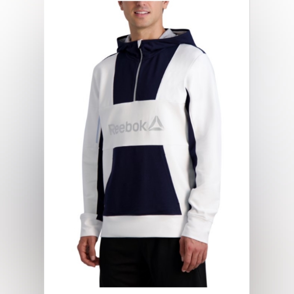 Reebok Colorblock Hoodie Pullover Jacket Men's Size Large
